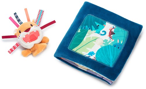 Lilliputiens - Interactief stoffen boek Jack Brult met vingerpopje - Baby speelgoed boekje-2