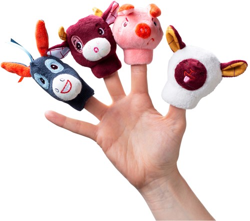 Lilliputiens Fingerpuppen Bauernhof Spielzeug Set Bauernhoftiere-2