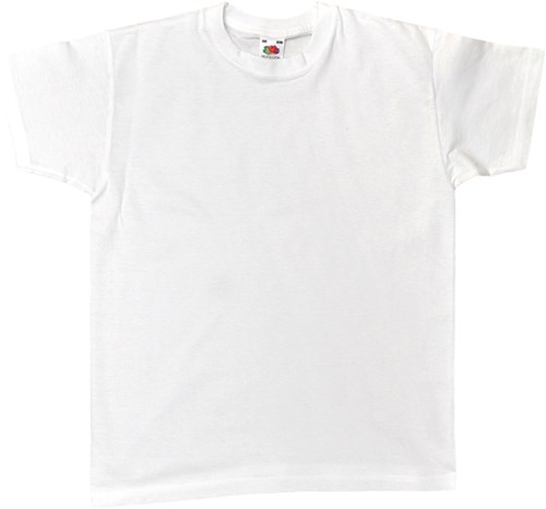 Eduplay T-shirt wit maat 140 - kinderkleding katoen