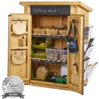 Cosy buiten schuur krijtbord opbergkast voor kinderen en schoolplein