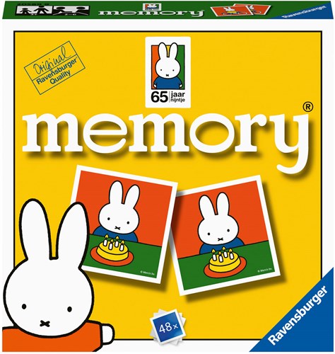 Ravensburger memory spel 65 jaar Nijntje mini kaartspel educatief