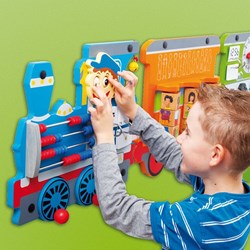 Beleduc wandspeelgoed trein Ella tijd educatief speelgoed klok