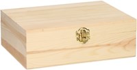 Playwood Holz Teekiste 6-Fächer Bastelset - eigene Teebox gestalten