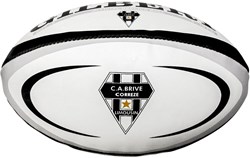 Gilbert rugbybal Club Replica Ball maat 5 zwart multikleur