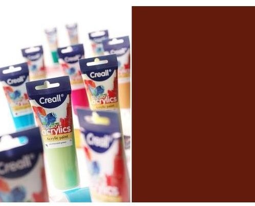 Creall acrylverf tube 120ml burnt sienna - hobbyverf voor kinderen en volwassenen-2