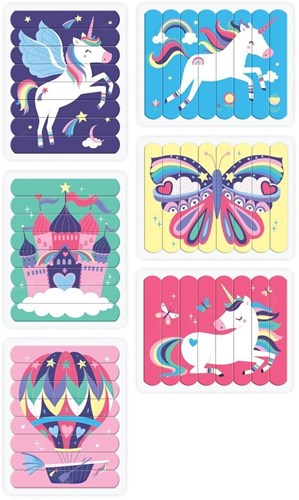 Mudpuppy Puzzle Sticks Einhorn Magie - bunte Kinderpuzzle-3