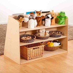 Cosy Healdswood plank boekenkast met display en opbergruimte 70cm