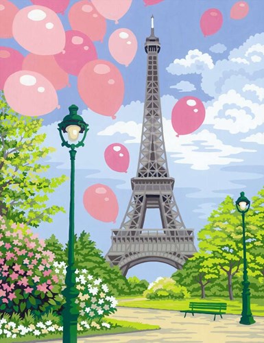 Ravensburger schilderen op nummer CreArt Large - Spring in Paris - creatief hobbypakket-3