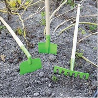 BigJigs Metall Gartenrechen mit langem Stiel - 86 cm Gartenspielzeug-3