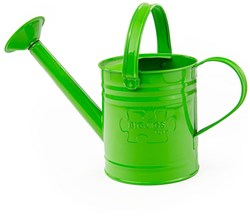 BigJigs Kinder-Gießkanne grün - Metall Gießkanne für Gartenspaß