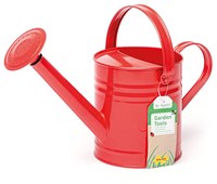 BigJigs metalen gieter rood - speelgoed tuinieren voor kinderen