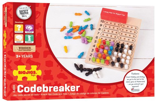 BigJigs houten mastermind codebreker spel voor kinderen en familie
