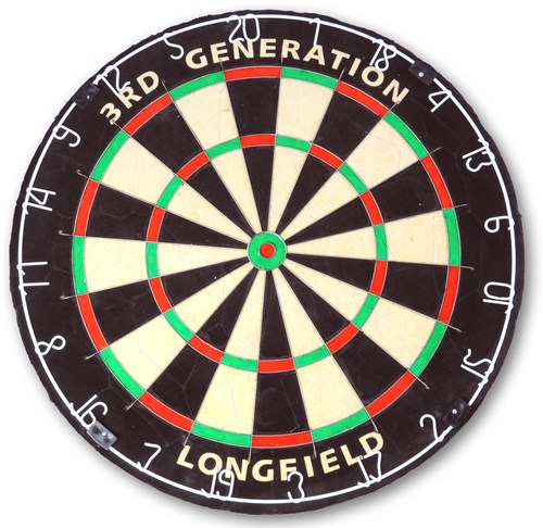 Longfield Games Dartboard Bristle 3rd Generation - Turnier Dartscheibe - Sisal