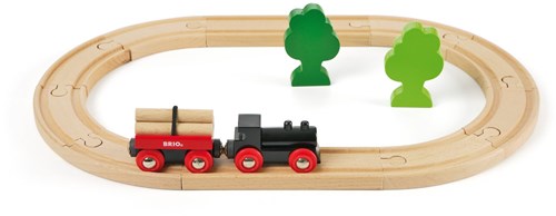 Brio Treinset met bomen - houten speelgoed treinbaan - 33042