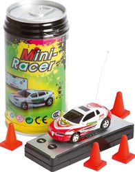 Vedes RC Mini Racer - afstand bestuurbare auto met LED en pylonen, speelgoed
