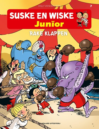 Standaard stripboek Suske en Wiske Junior 7 Rake klappen avontuur