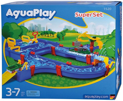 Aquaplay waterbaan Superset - Speelset met kraan en voertuigen