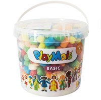 PlayMais Bausteine Eimer - 500-teiliges Bastelmaterial biologisch