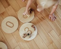 Kinderfeets Balance Spielzeug Set mit Stepping Stones Holz-2