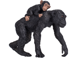 Mojo Wildlife speelgoed Chimpansee Met Baby - 387264