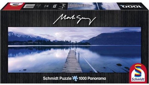 Schmidt puzzel panorama Lake Wakatipu Nieuw-Zeeland 1000 stukjes-2
