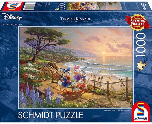 Schmidt Disney Puzzle Donald Duck & Daisy 1000 Teile Premium Qualität