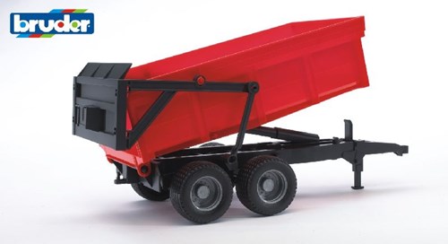 Bruder kiepwagen speelgoed aanhanger rood 1:16 transport