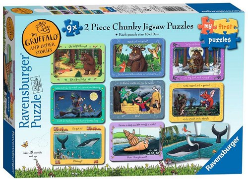 Ravensburger puzzel The Gruffalo en andere verhalen - kinderpuzzel - 9x2 stukjes karton