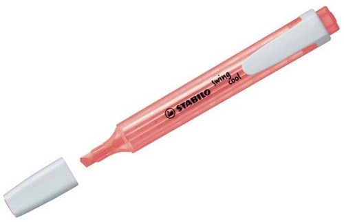 STABILO markeerstift swing cool rood - handige pocket highlighter