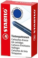 STABILO Tintenpatronen Füller blau löschbar 6er Pack Nachfüllpatronen