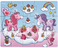 Haba puzzel eenhoorn - magische kinderpuzzel met glinsterende details-2