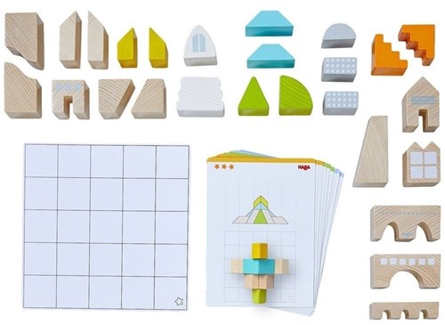 Haba Bausteine Logikbaumeister Holzspiel für Kinder ab 5 Jahren-2