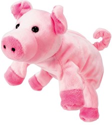 Beleduc handpop varken deluxe pluche poppenkast speelgoed