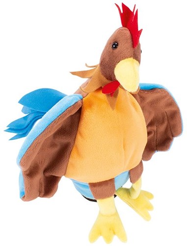 Beleduc handpop haan pluche poppenkast speelgoed