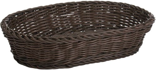 Westmark broodmand ovaal kunststof 32x23x7 cm bruin multifunctioneel