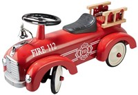 Goki loopauto - brandweerwagen - metalen ride-on speelgoed