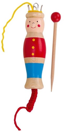 Goki punnik popje - houten breipopje voor kinderen creatief speelgoed