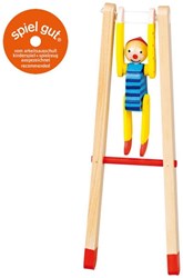 Goki houten rekstok speelgoed - Clown met muts - circusfiguur