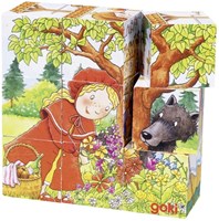 Goki blokkenpuzzel sprookjes houten speelgoed 9-delig puzzel