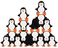 Goki Holz Stapelspiel Pinguin Lernspielzeug Motorik