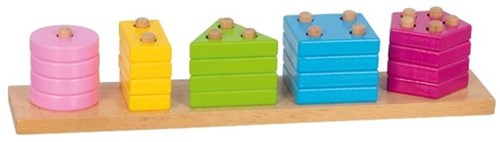 Goki Holz Formenpuzzle Lernspielzeug 20-teilig Farben
