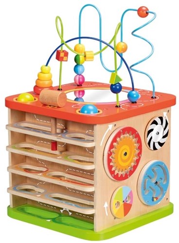 Goki Activity Cube XXL Holzspielzeug Motorik
