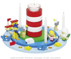 Goki kaarsenhouder verjaardag maritiem - decoratie voor feesttafel