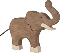 Holztiger houten olifant speelfiguur - handgemaakt duurzaam speelgoed