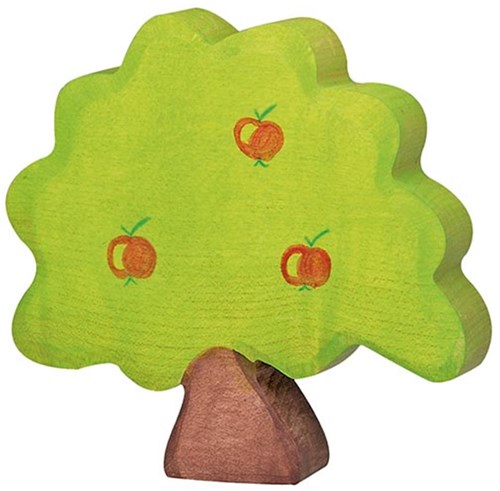 Holztiger Holz Apfelbaum Spielzeug - pädagogische Spielfigur