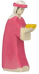 Holztiger houten speelfiguur Caspar kerstmis handgemaakt FSC