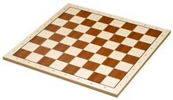 Philos schaakbord houten bordspel veld 50 mm met randbeschrijving