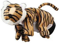 Beleduc handpop tijger - speelhandschoen voor kinderen - handpop