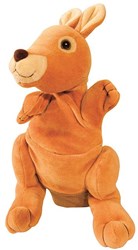 Beleduc handpop kangoeroe pluche poppenkast speelgoed