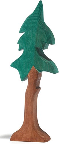 Ostheimer Holzfichte lang mit Stamm und Stütze Spielzeugbaum